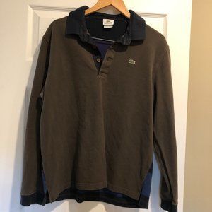 Lacoste Men Long Sleeve Polo Shirt Size XL